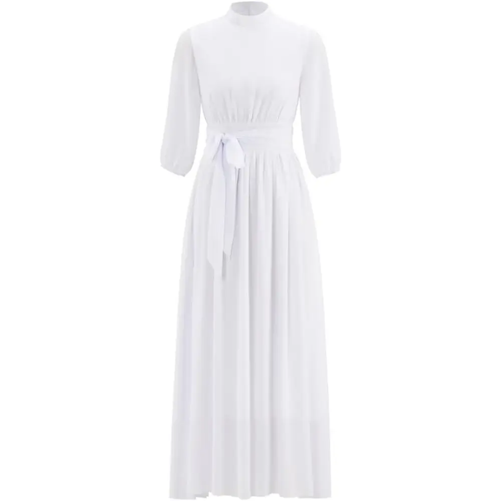 Elegant Liturgical Choir Robe – Minister Cassock with Belt for Church Services