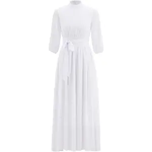 Elegant Liturgical Choir Robe – Minister Cassock with Belt for Church Services