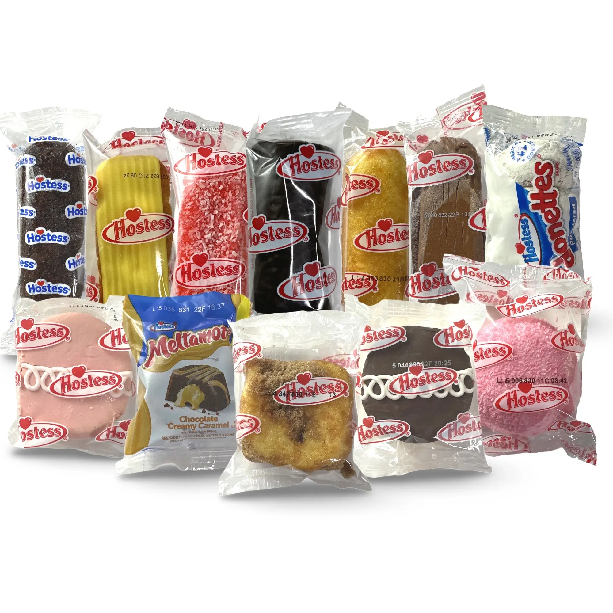 Hostess 30 Snack Cake Variety Pack, 10 Flavors Or More including Cupcakes, Cinnamon Rolls, Danish, Ding Dongs, Twinkies, Zingers