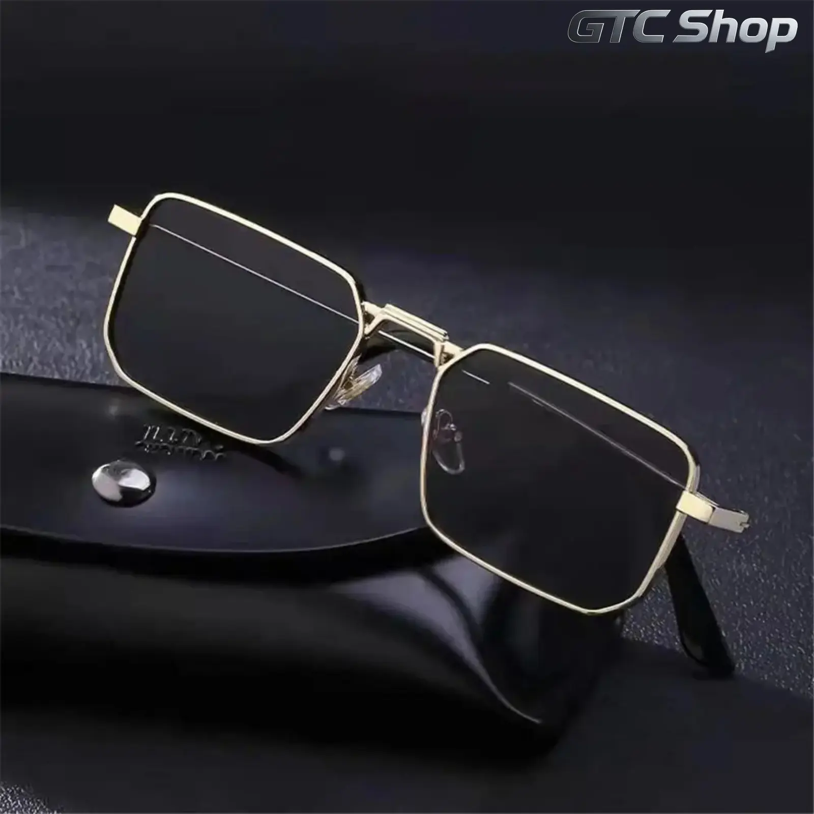 Men's Rectangle Sunglasses - Brand Designer Classic Fashion Unisex Sports Eyewear, PC Retro Metal Frame, UV400 Shield, 38mm Frame Height, 19mm Nose Bridge Width, 35g Weight for Outdoor Driving Daily Use