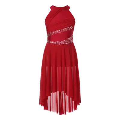 junior high dance dresses CHICTRY Girls Shiny Rhinestone Formal Party Dress Ruched High-Low Hem Dress Juniors Wedding Birthday Party Ball Gown Navy Blue 16 this dress is both comfortable and fashionable Blue Junior High Dance Dresses
