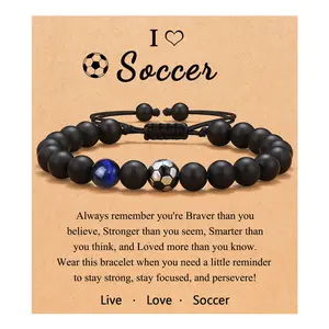Gifts for Teen Boys, Soccer Bracelet Gifts for Boys, Birthday Graduation Gifts for Boys Son Grandson Brother Nephew