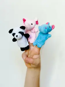 Multicolored Animal Finger Puppets Set for Kids