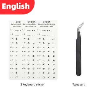 English Keyboard Sticker, Letter Pattern Keyboard Decal, Universal Keyboard Decoration Accessories for Home Office