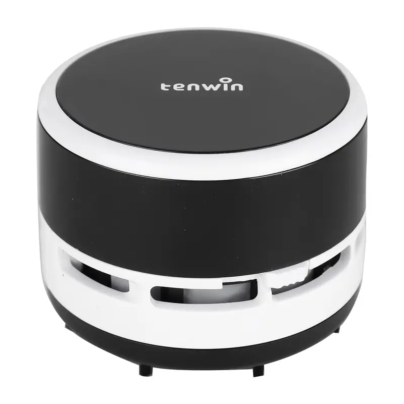 Mini Silent Low-Noise Nylon Material Cordless USB Desktop Vacuum Cleaner - Computer Dust Cleaner, Button-Operated, 360° Rotatable, Portable, 2 AA Batteries, High Suction for Crumbs, 2-3 Hours Runtime, Plastic Acrylic Build, Office Use