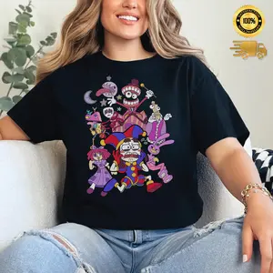 The Amazing Digital Circus Tshirt, Anime Gift Birthday for Boy Girl, Circus Theme Sweatshirt Hoodie, TADC Fan Gift