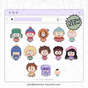 south park glitter stickers south park glitter stickers