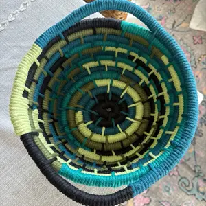 Coil Basket - Handcrafted Hanging Basket for Decorative Use
