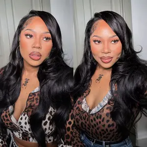 OQ HAIR Butterfly Cut Layered Yaki Straight Wavy Wear Go Half Wig With Drawstring Seamless Flip Over Wig 3 IN 1 Wear Go Glueless Human Hair Wigs Invisible Hairline Pre-Styled for Beginner Friendly Vacation Hair Wigs