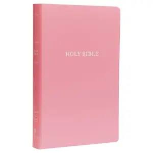 KJV Holy Bible - King James Version, Accomplishment Tracking, Maps, Charts, Pink Leather-Look Cover, Red Letter Text, Comfort Print (Gift & Award Option)