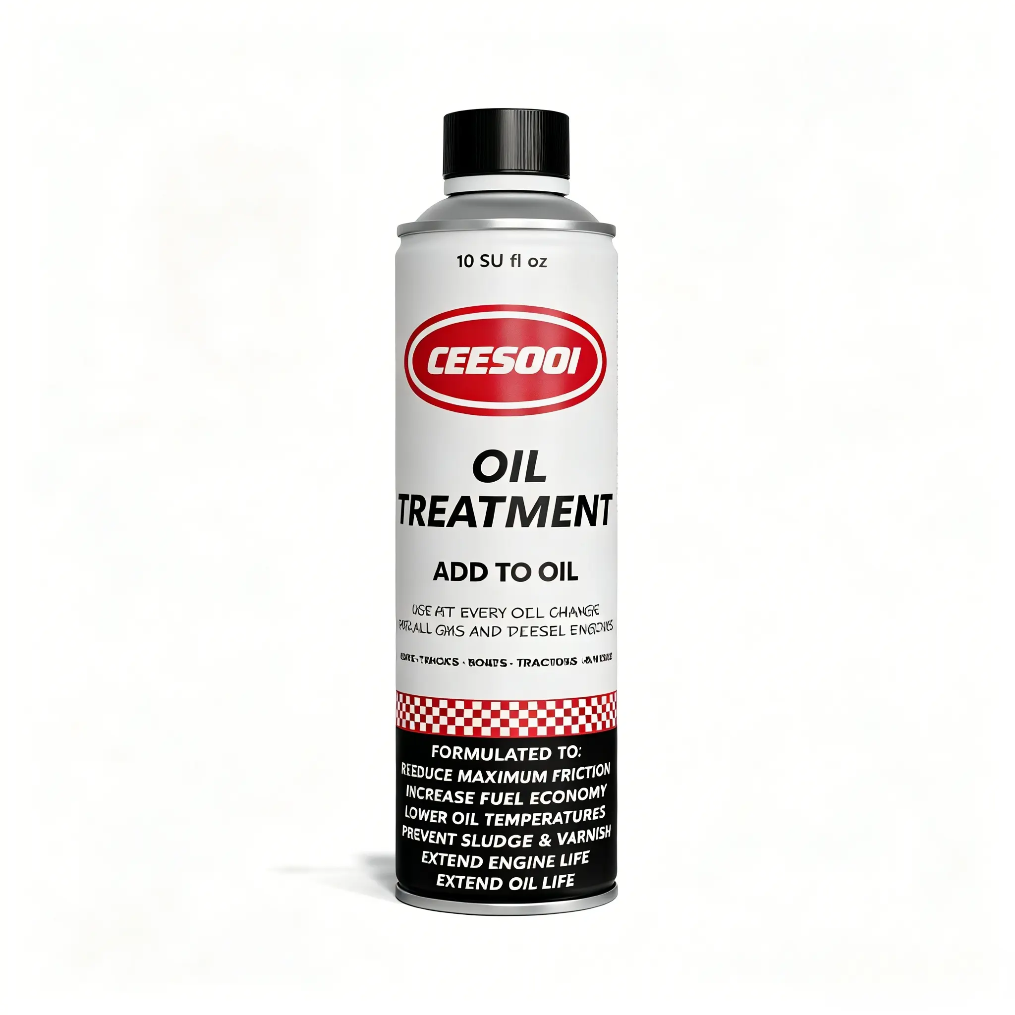 CEESOOI Oil Treatment 10oz Engine Oil Additive - Reduce Friction, Improve Fuel Economy, Extend Engine Life for Gas & Diesel Cars Trucks Boats