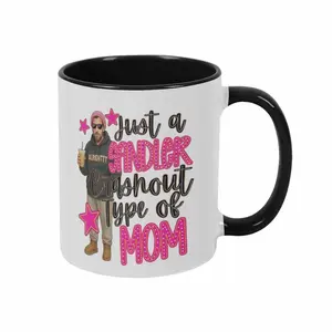 Just a Sandler Crashout Type of Mom Funny Mug (11oz/15oz) Adam Sandler Style Pink Stars Aesthetic Gift for Her Bestie Mothers Day Present Trendy Sarcastic Humor Ceramic Coffee Cup Dishwasher Safe Office Humor Relatable Busy Mom Mood