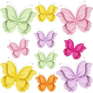 Paper Butterfly Decorations, 10 count Large Butterfly Wall Room Decor 6 Colors 2 Sizes  Butterflies Party Decoration for Birthday Wedding  Shower Party Supplies