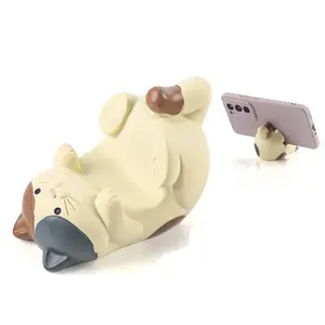 Cat Cell Phone Stand Resin Desktop Ornament, 1 Piece/2 Pieces, Cute Cat Design, Perfect for Desk Decor, Office Accessories