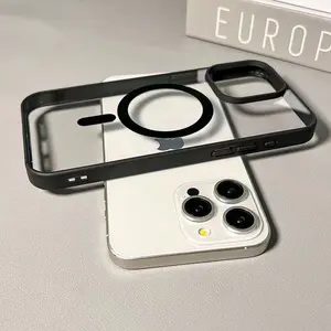 Luxury Matte iPhone Case |   MagSafe Compatible |   Non-Yellowing & Slim Fit |   Acrylic Back & TPU Bumper For IPhone 17 16 15 14 13 12 11 X/XS PRO PLUS MAX AIR iphone case