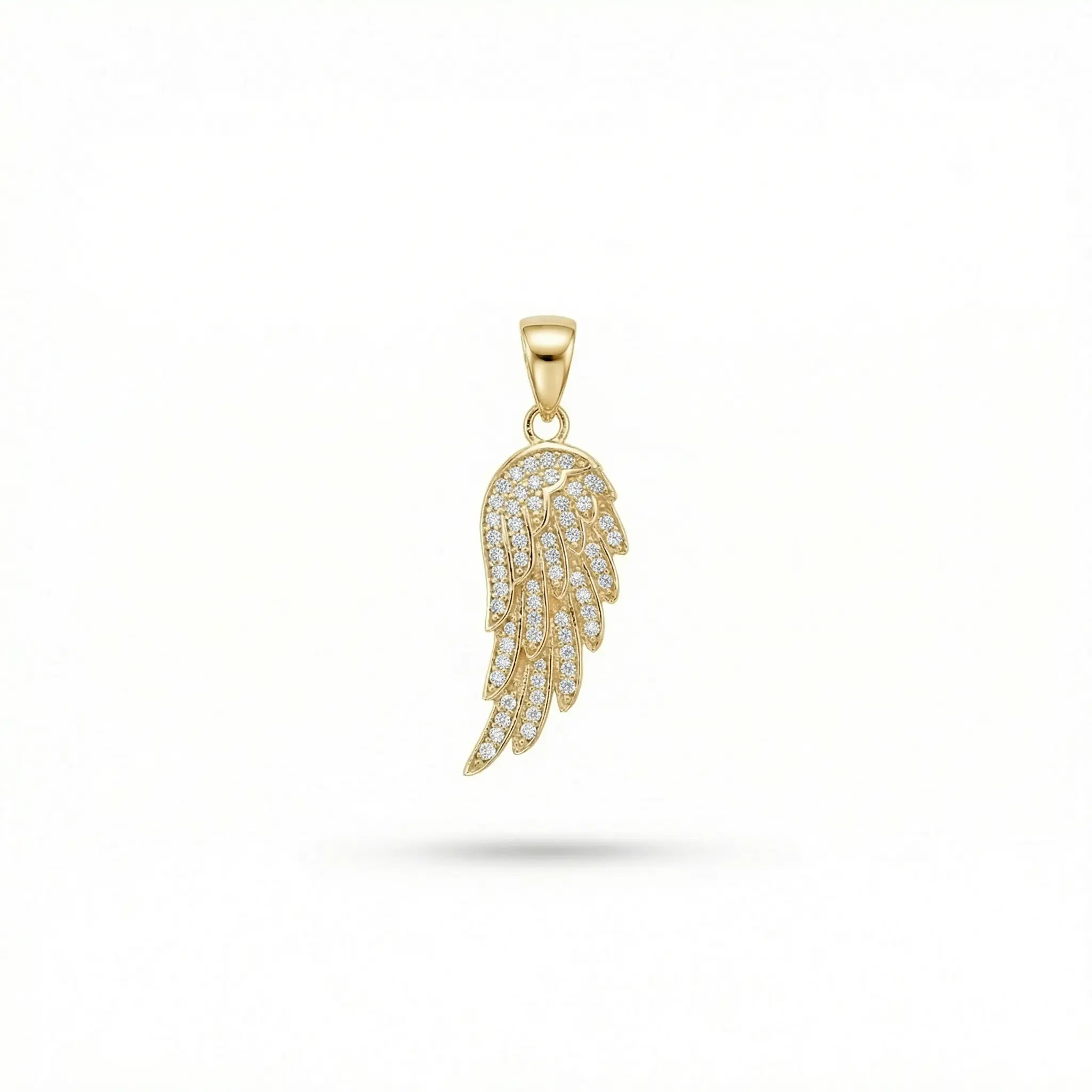 925 Sterling Silver Single Angel Wing Pendant, Dainty Jewelry for Everyday Wear