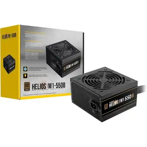 550W Power  & 550 Waltt PSU 80 Plus Bronze Certified, 550 Watt PSU & ATX PSU Power  for Computers, PC, Desktops with  PFC, Helios M1-550B
