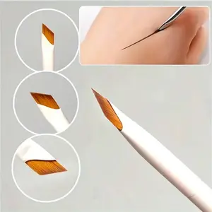Precision Angled Eyeliner Brow Brush, Light Nylon Brow Brush, Suitable for All Makeup Lovers, Fine Angled Eyeliner Brush, Eyebrow Angled Brush
