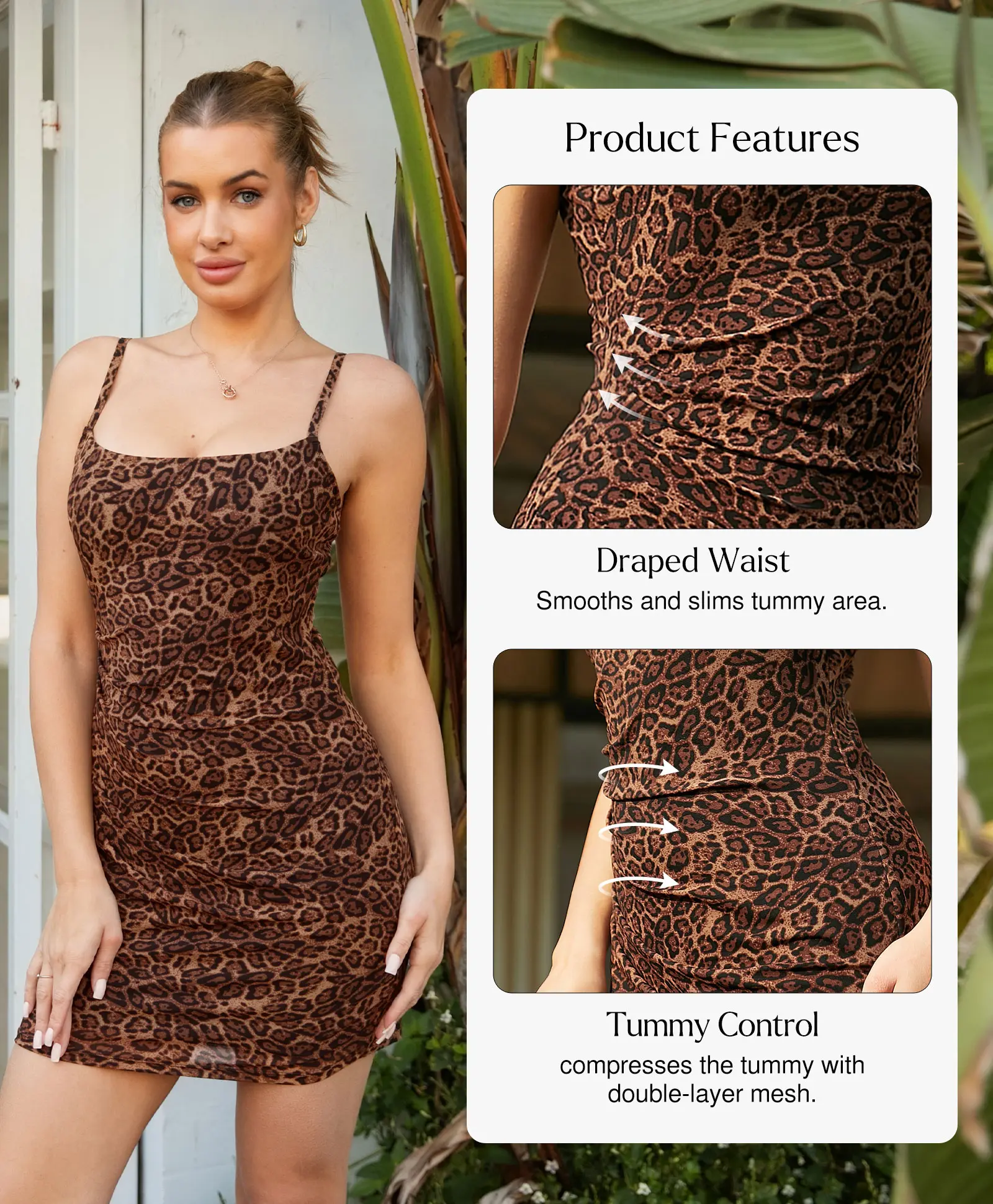 Popilush Fashion Casual Dresses for Women Ruched Bodycon Mini Dress with  Smooth Fabric Patented Built-in Shapewear Party Club Night Out Outfits  Womenswear Overall #Summervibe - TikTok Shop
