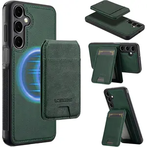 for Samsung Galaxy A16 5G Case, 2 in1 Multifunctional Detachable Wallet Phone Case for Men Women with RFID Blocking Flip Kickstand Shockproof PU Leather Protective Case (Green)