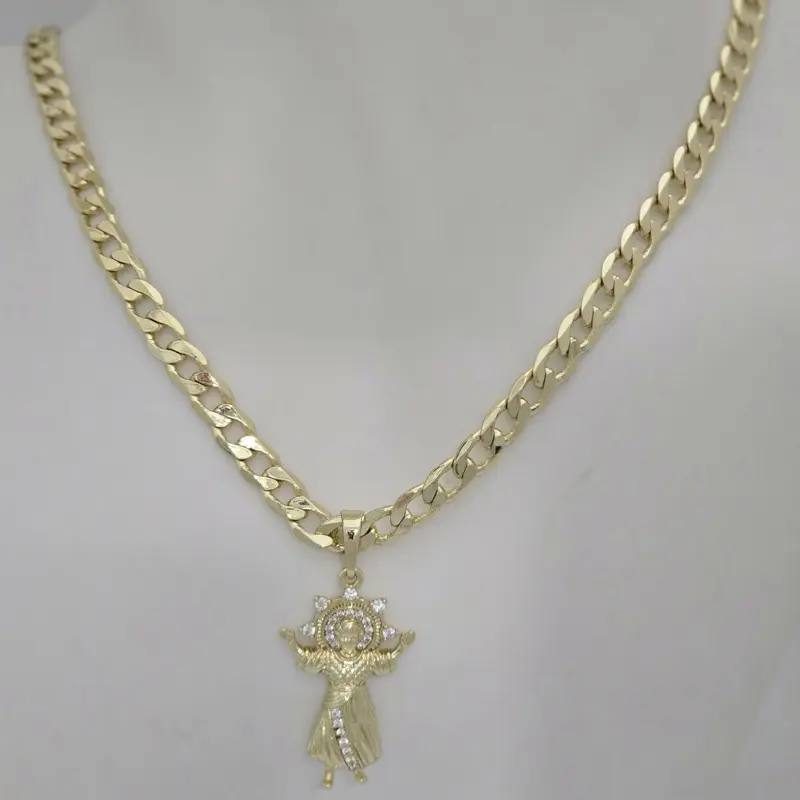 Cadena #250 y dije #179 divino niño Gold plated