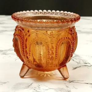 Degenhart Glass Gypsy Pot Trinket Toothpick Paperweight Vintage