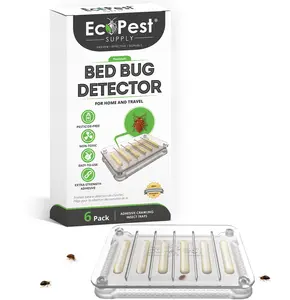 Bed Bug Blocker Detector — 6 Pack | Early Detection Bed Bug Trap, Monitor, and Detector for Home and Travel
