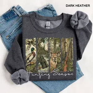 Retro Camo Hunting T-Shirt, Vintage Dove Season Graphic Tee, Old School Camouflage Shirt, Fall Outdoor Top, Gift for Men and Women,  Cotton