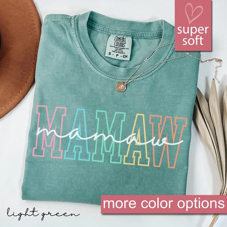 Comfort Colors® Mamaw Shirt, Grandma Mothers Day Shirt, Mamaw Birthday Shirt