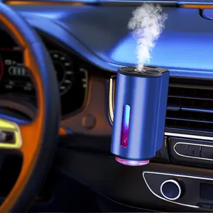Smart Car Vent Clip Air Diffuser, Intelligent Adjustable Mist Aroma Machine, Anti-Leak Odor Removal, ABS & Silicone Clip, Long-Lasting Scent, Easy Clip-On Kit with 3 Essential Oil Bottles, Auto Fragrance for Men Women Car SUV RV Office