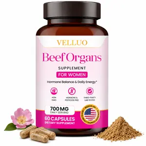 Beef Organ Supplement for Women – Supports Hormonal Balance, Cycle Wellness & Energy – 100% Grass-Fed Organ Complex with Liver, Kidney, Heart, Uterus & Ovary - Iron, B12, USA-Made & 3rd Party Tested