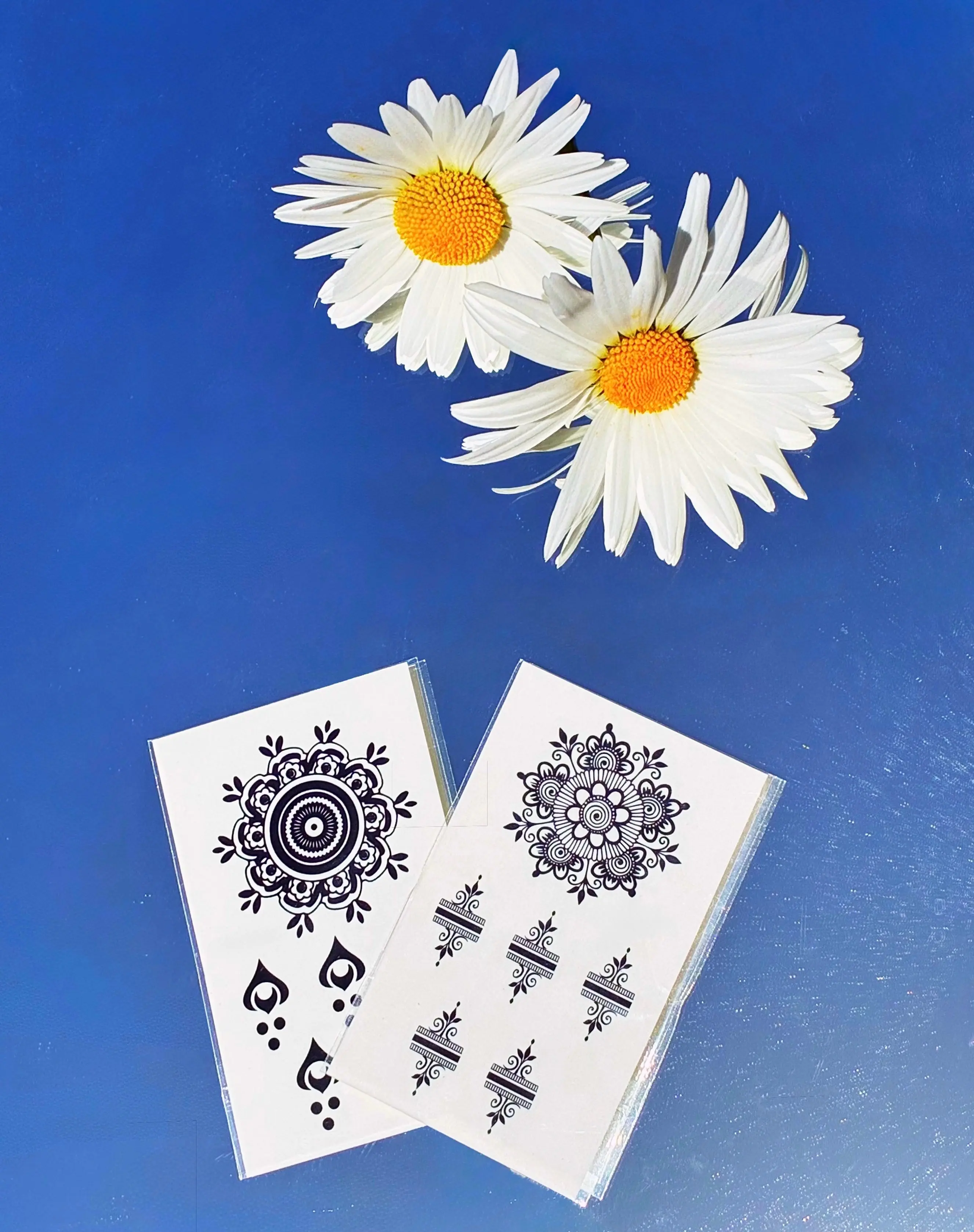 Kids Black Henna Temporary Tattoo Set, Safe for Children's Beauty & Personal Care Makeup Use