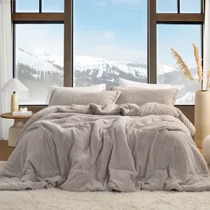 Hibernation - Coma Inducer Oversized Comforter Set - Taupe Gray