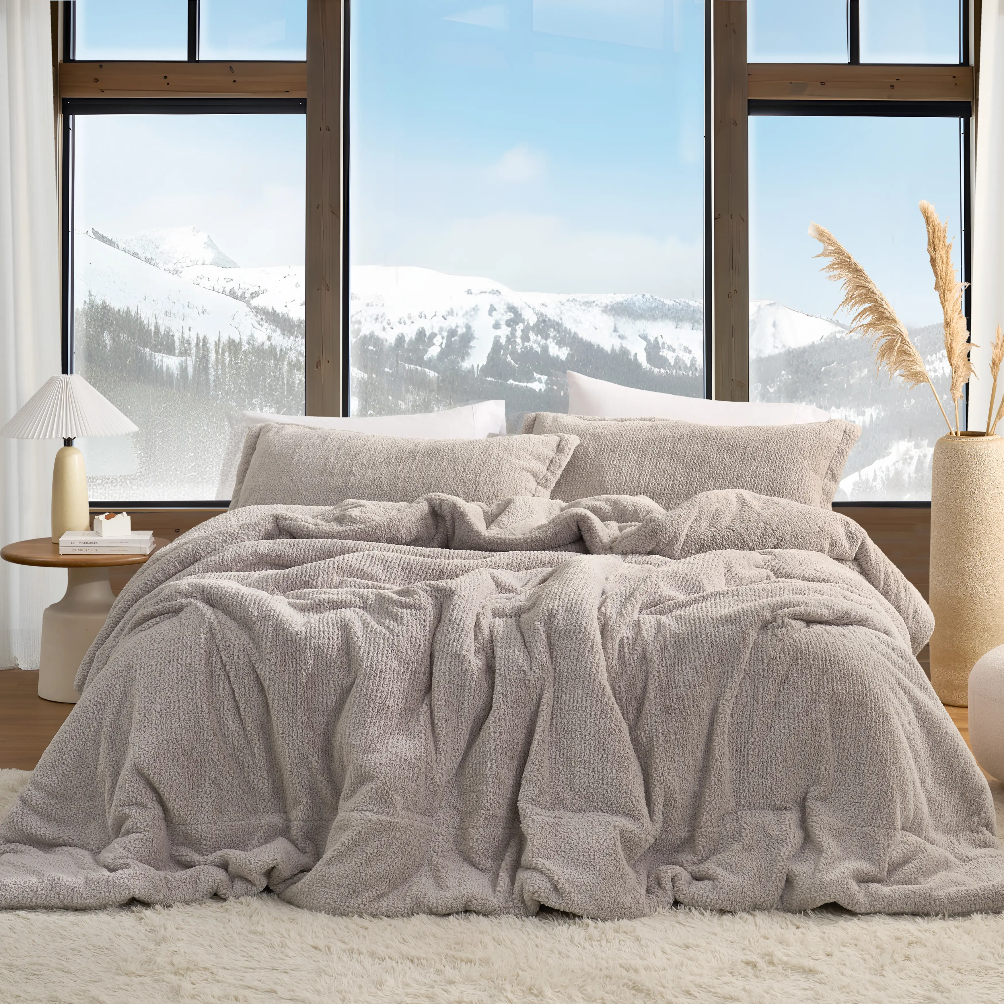 Hibernation - Coma Inducer Oversized Comforter Set - Taupe Gray