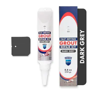 Tile Grout, Repair Kit, Restore & Renew Tile Joints Line,  Drying Tile Grout  Squeeze Tube for Bathroom Shower Kitchen Floor,  (8.8 oz, Dark Grey/Anthracite)