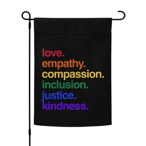 Kind Cotton Pride Garden Flag - Kindness Is