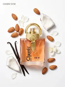 CHARM STAR Warm Vanilla & Almond Perfume - 1.7 Fl Oz Long Lasting Sweet Oriental Scent for Women