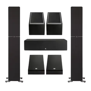 Definitive Technology Dymension Atmos Home Theater System - Bundle with (2) DM70 Towers, (1) DM30 Center Channel, (2) DM95 Rear Speakers and, (2) DM90 Atmos Speakers