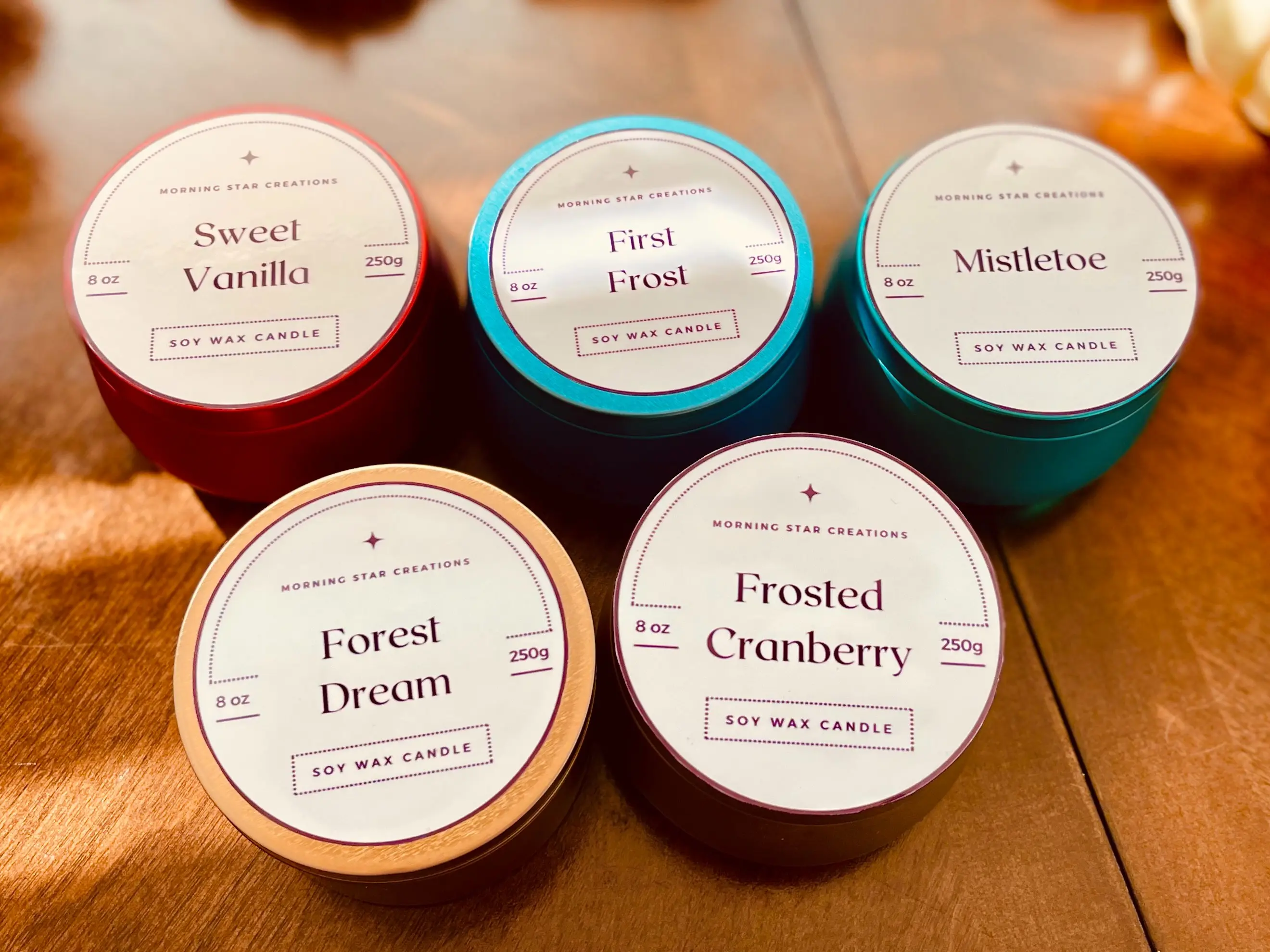 Sweet Vanilla (Rose and Vanilla Scented Aromatherapy Candle)