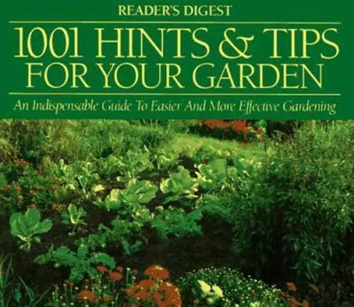 USED Book - 1001 Hints & Tips for Your Garden : An Indispensable Guide to Easier and More Effective Gardening by Editors of Reader's Digest (Hardcover) - english