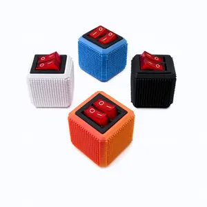 Dual Switch Clicker Cube – 3D Printed ON/OFF Toggle Fidget Toy | Stress Relief Switch Box | Desk Toy | Nuttie Prints Set of 6