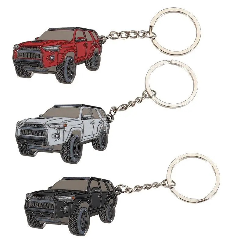 3D Car Model Keychain Suitable for Toyota 4Runner Car Enthusiasts Gift Key Accessories Model Key Pendant Keyring