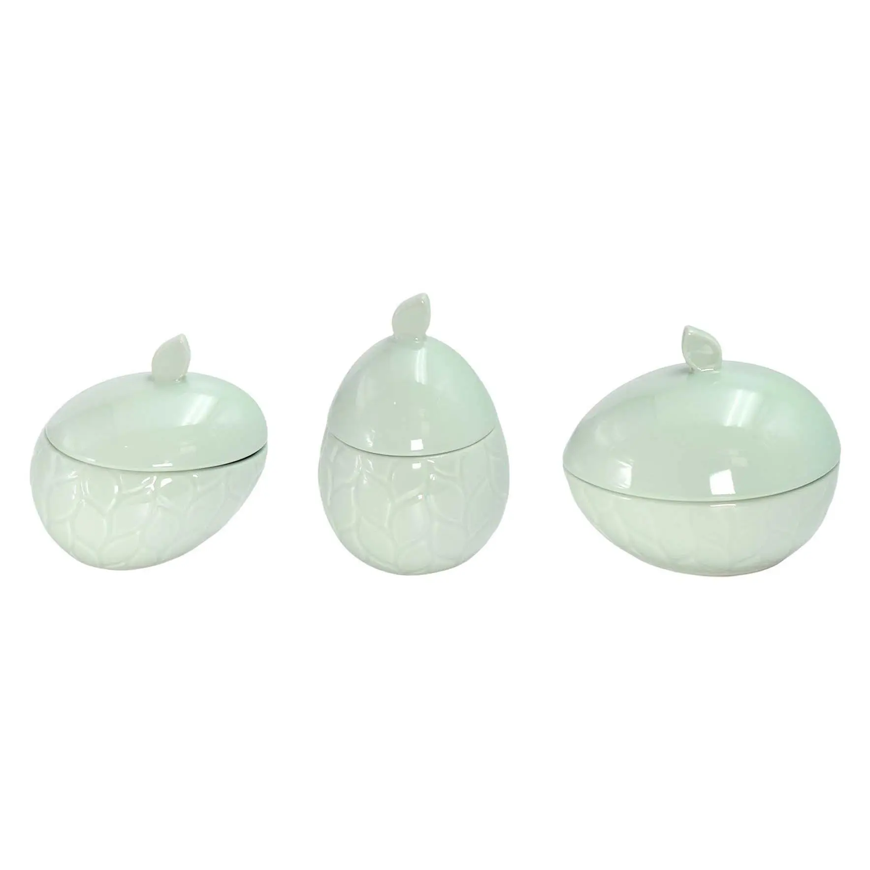 Temp-tations Set of 3 Egg-Shaped Lidded Ramekins