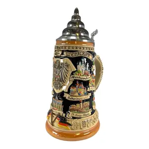 Pinnacle Peak Trading Deutschland Germany Eagle City Panorama LE German Stoneware Beer Stein .75 L