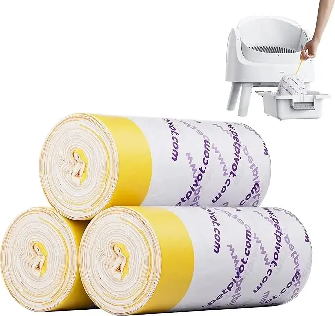 PetPivot AutoScooper 11 Waste Bags for Automatic Litter Boxes, 60-Count Pack (SummerVibes Edition)
