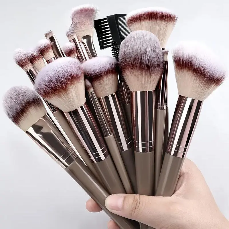 Makeup Brush 20 Pcs Makeup Brush Set, Cosmetic Brushes, Blending Brush for Foundation, Premium Synthetic Powder Concealers Makeup Brushes for Eyes and Face, Eye Shadows Brushes, Eyeliner Make Up Brushes