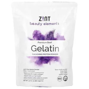 Zint Gelatin Thickening Protein Powder, Premium Beef, 2 lbs (907 g)