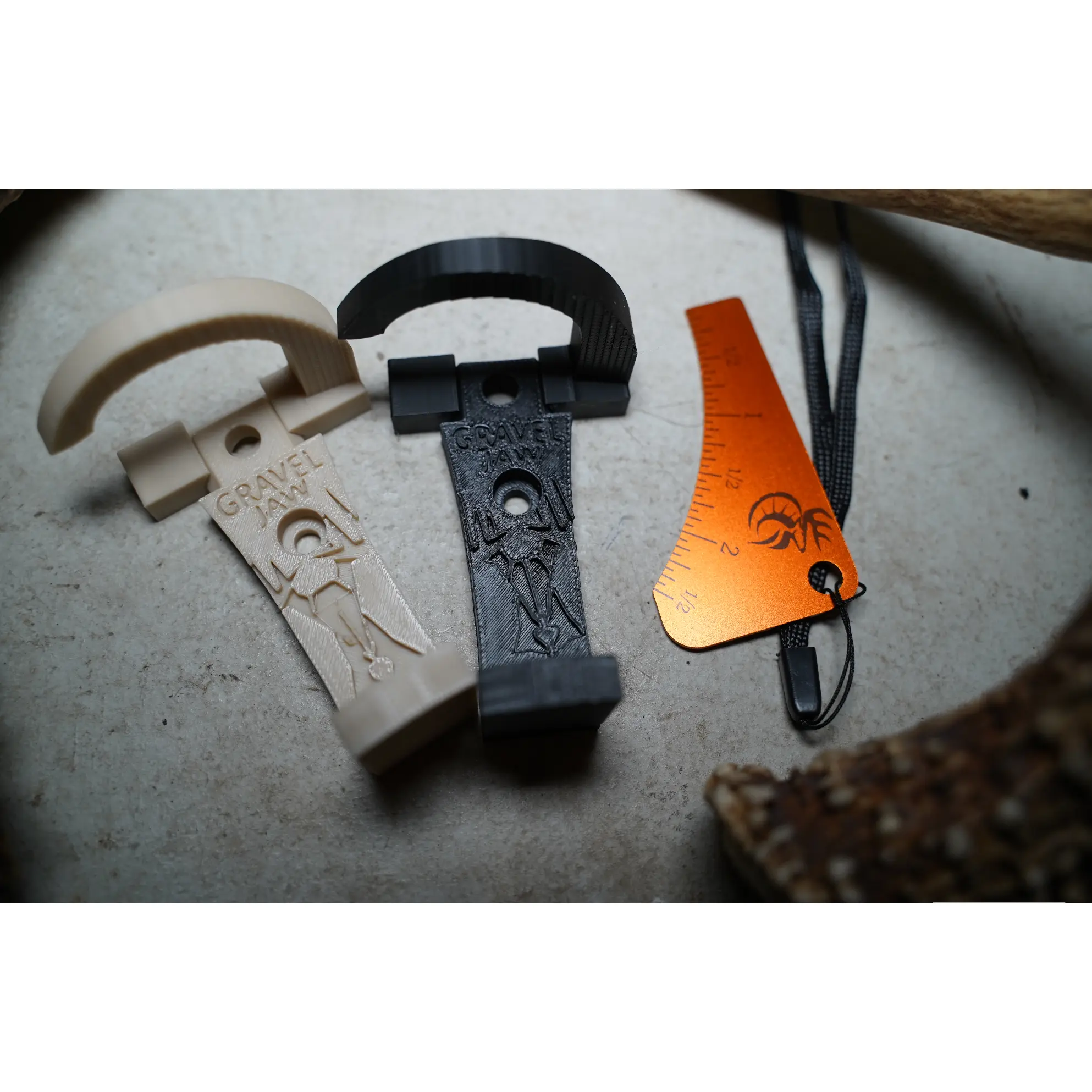 Spring Combo- 2 R.S.M Shed Antler Mounts & Turkey Spur Gage