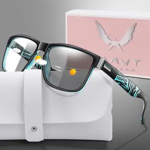 Fashion Photochromic Reading Glasses with Case, High Quality Eyewear, Classic Blue Light Blocking Frames, PC Frame & Lens, Ideal Gift Packaging Included