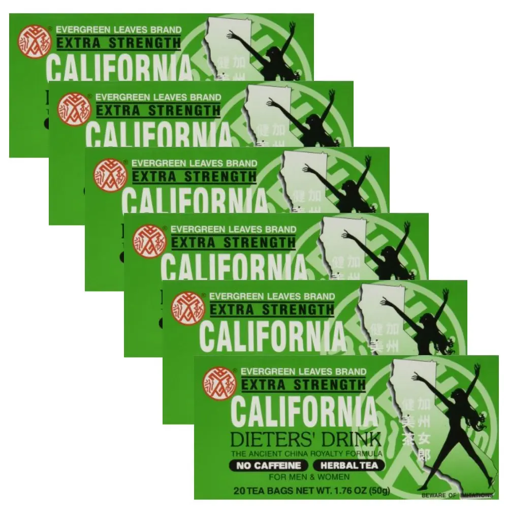 California Dieters' Drink Extra Strength Tea (Pack of 2 20-Count Boxes) Beverage Herbal ballerina herbal tea